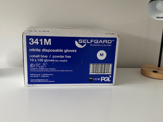 Food Grade Nitrile 3.5g Colbalt Powder Free Gloves - Sold per CTN